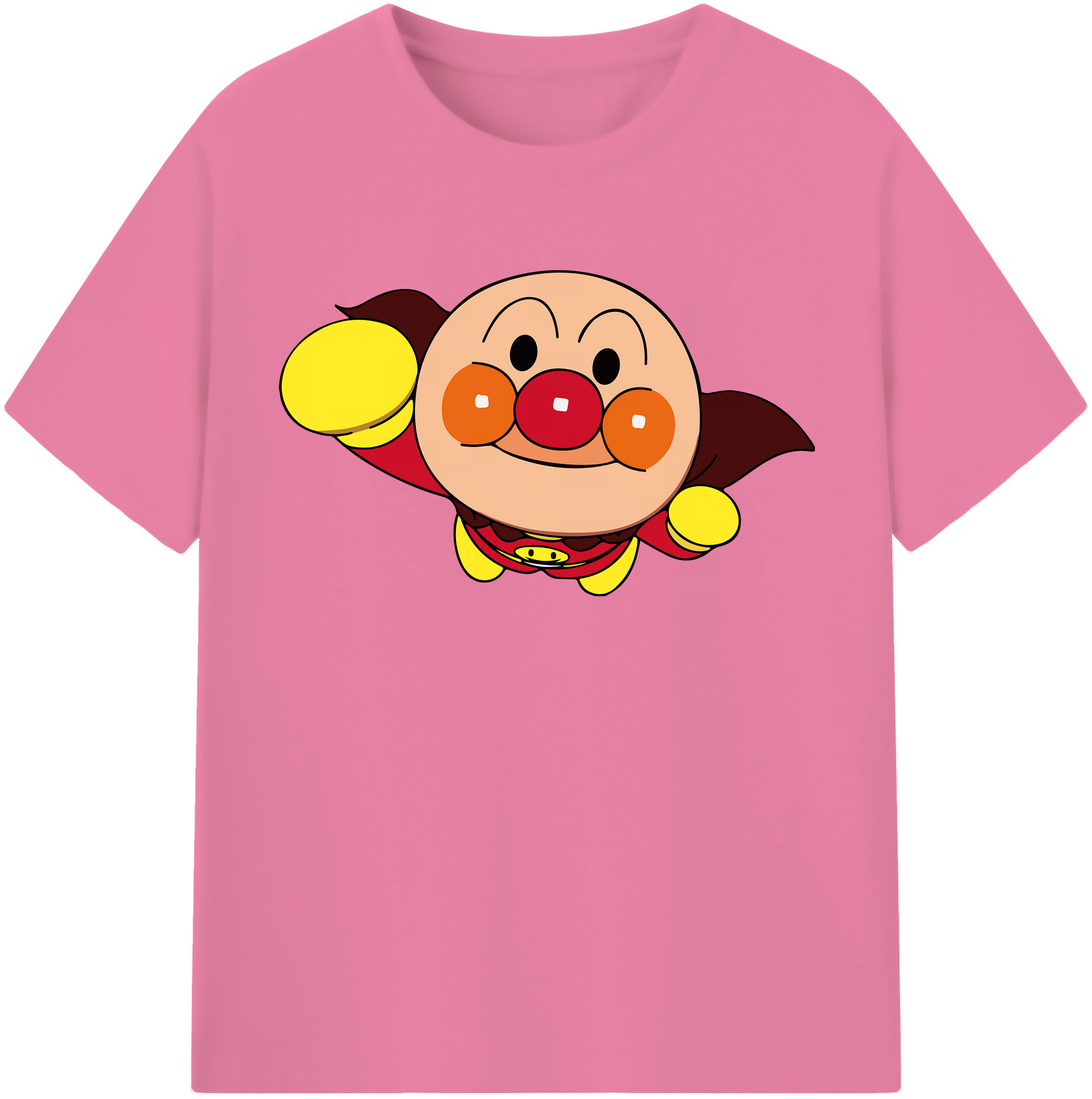 （画像用） アンパンマン Anpanman 綿100％半袖Tシャツ（フロントプリント）